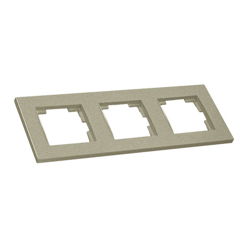 Рамка горизонтальна тримісна RITA, Mutlusan, "титан", (2220 800 1383)