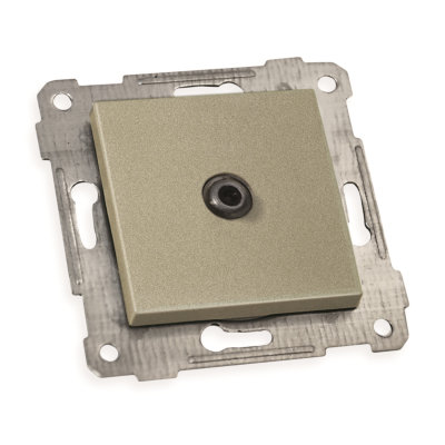 Механізм розетки супутн. телеб. SAT прохідна, RITA, Mutlusan, "титан", (2200 166 0183)