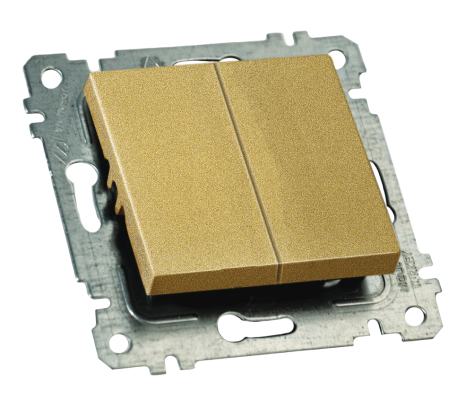 Механізм вимикача 3 кл, 10А, RITA, Mutlusan, "золото", (2200 409 0280)