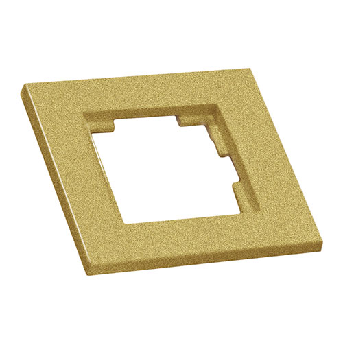 Рамка одномісна RITA, Mutlusan, "золото", (2220 800 1180)