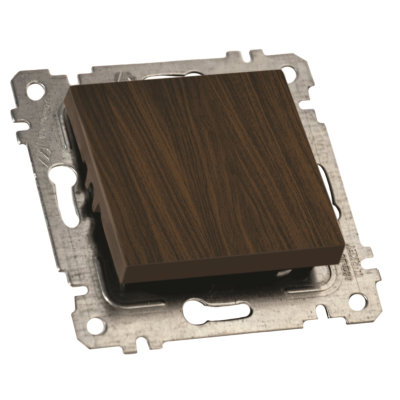 Механізм вимикача 1 кл, 10А, гв.мех., RITA, Mutlusan, "горіх", (2200 401 0257)