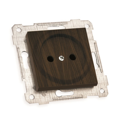 Механізм розетки б/з, 16А, RITA, Mutlusan, "горіх", (2200 601 0257)