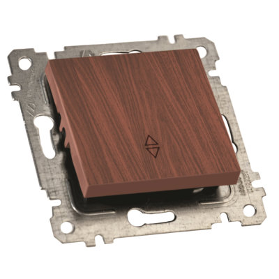 Механізм вимикача 1 кл, прохідний, 10А, RITA, Mutlusan, "вишня" (2200 403 0156)