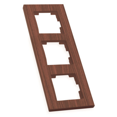 Рамка вертикальна тримісна RITA, Mutlusan, "вишня" (2220 800 2356)