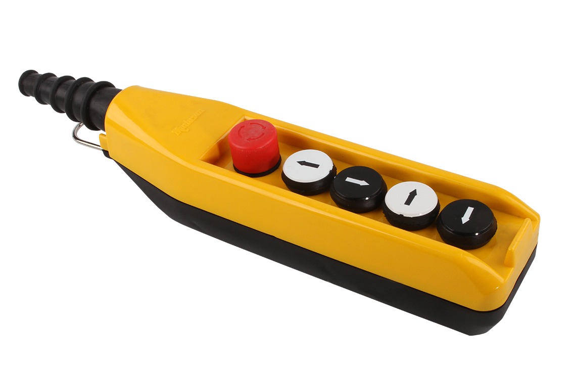 Пульт управління тельферний на 4 кнопки + кноп. блок "вверх-вниз-вліво-вправо",  IP 65, Mutlusan, (0