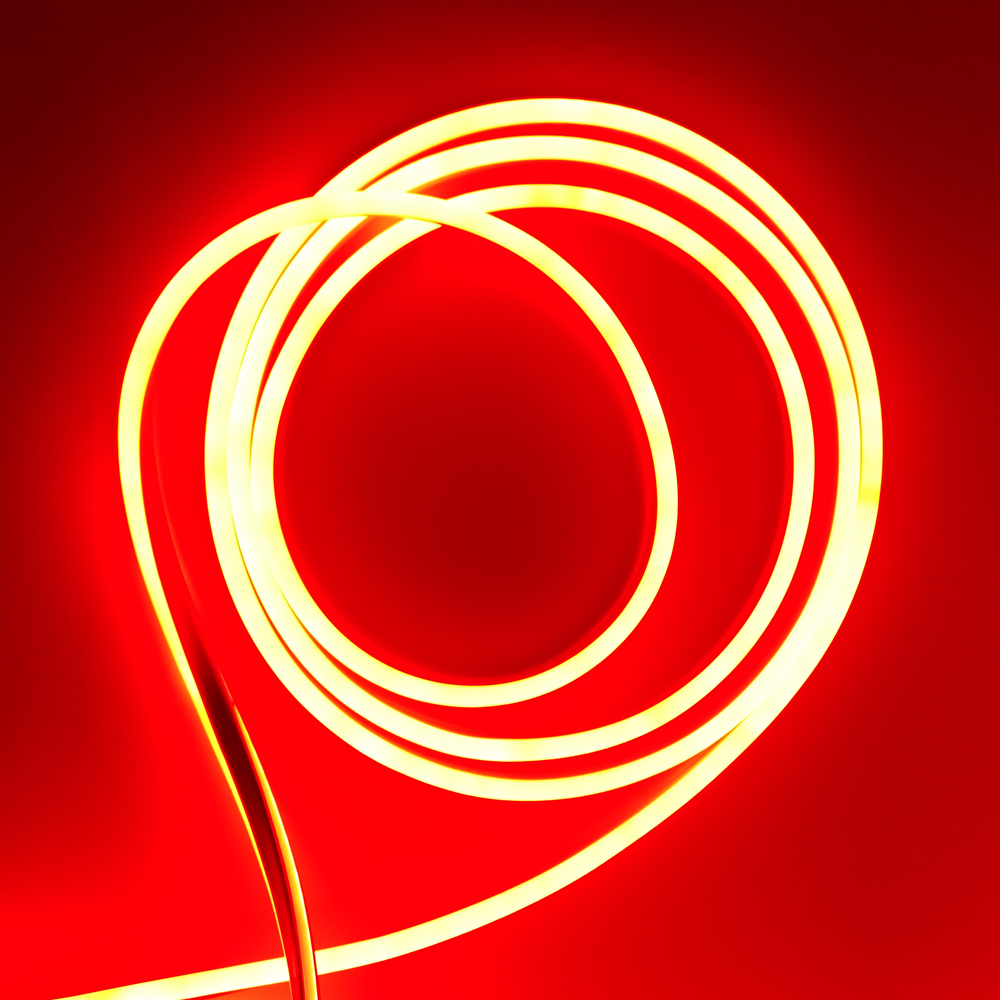 Світлодіодна стрічка NEON light LEBRON L-NS, 8x16мм, SMD 2835, 120LED 7W/m, AC220V, червоний, ІР65, (1м)