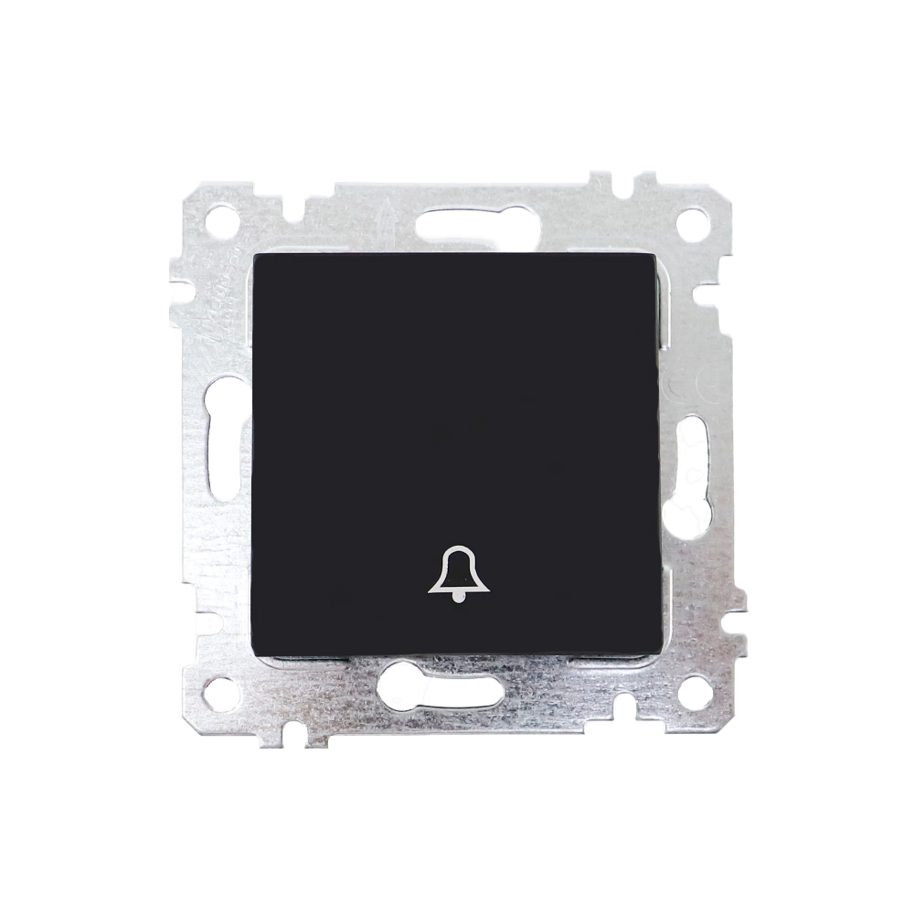 Механізм вимикача для дзвінка, 4А, RITA, Mutlusan, чорний, (2200 407 0284Z)