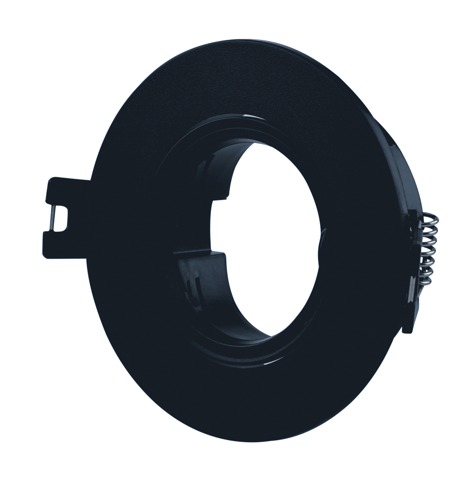 Корпус для світильника LEBRON L-DL-R-Bl, MR16, вбудований, чорний, пластик