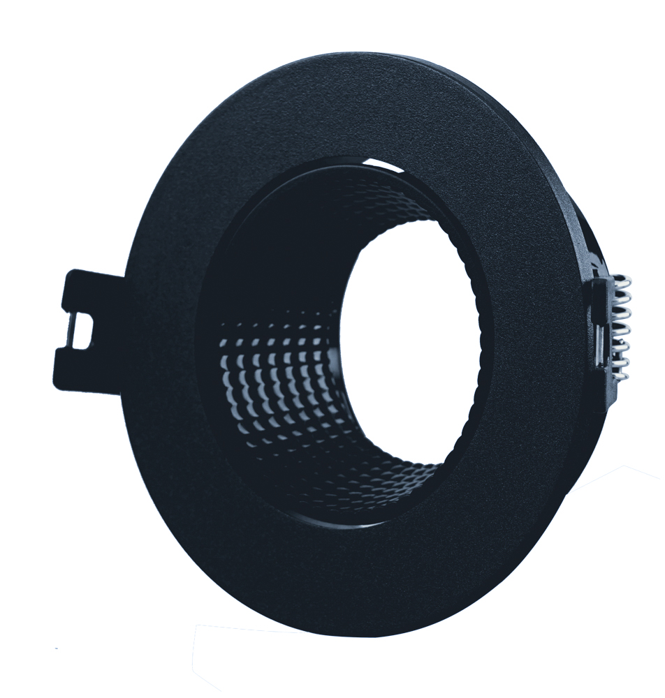Корпус для світильника LEBRON L-DL-R-Bl, MR16, вбудований поворотний, чорний, пластик