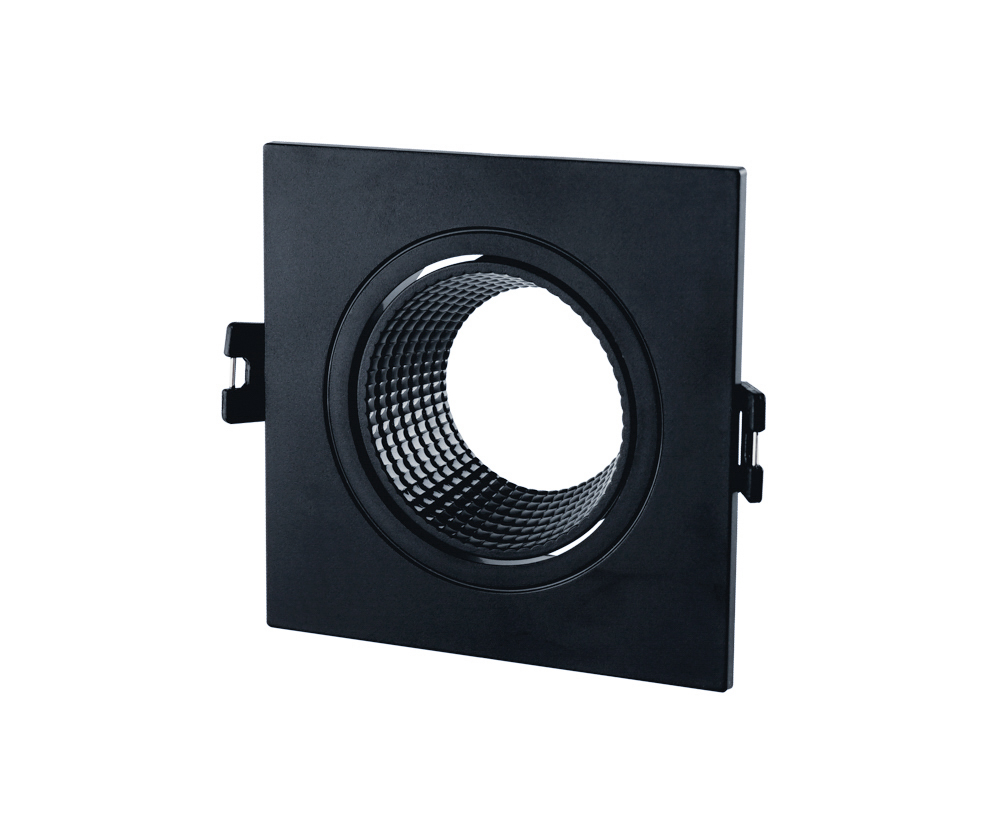 Корпус для світильника LEBRON L-DL-S-Bl, MR16, вбудований поворотний, чорний, пластик