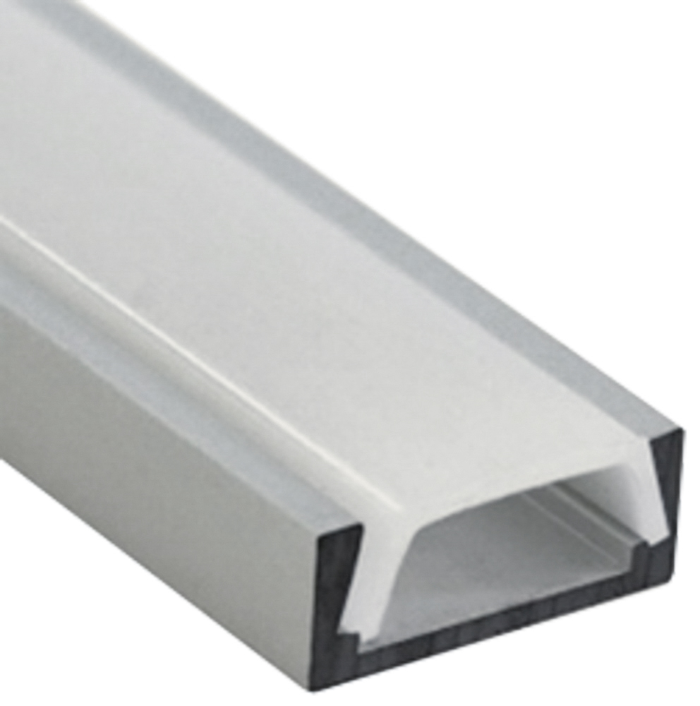 Профіль алюмінієвий LEBRON L-SP світлодіодний накладний, матова лінза (комплект ) 1 м