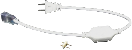 Кабель живлення LEBRON L-CLIP для стрічки NEON light AC220V, 8x16мм