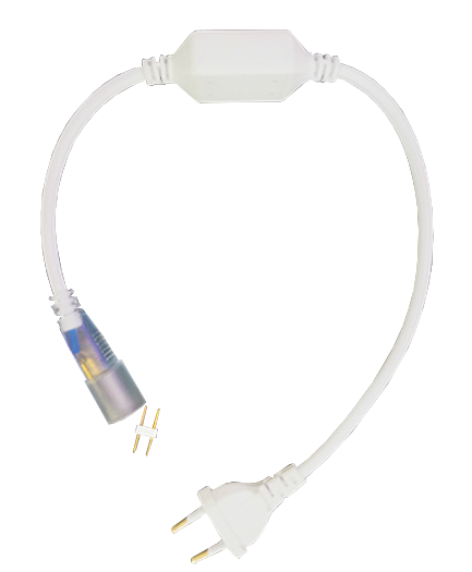 Кабель живлення LEBRON L-CLIP для стрічки NEON AC220V, 300°, 14мм