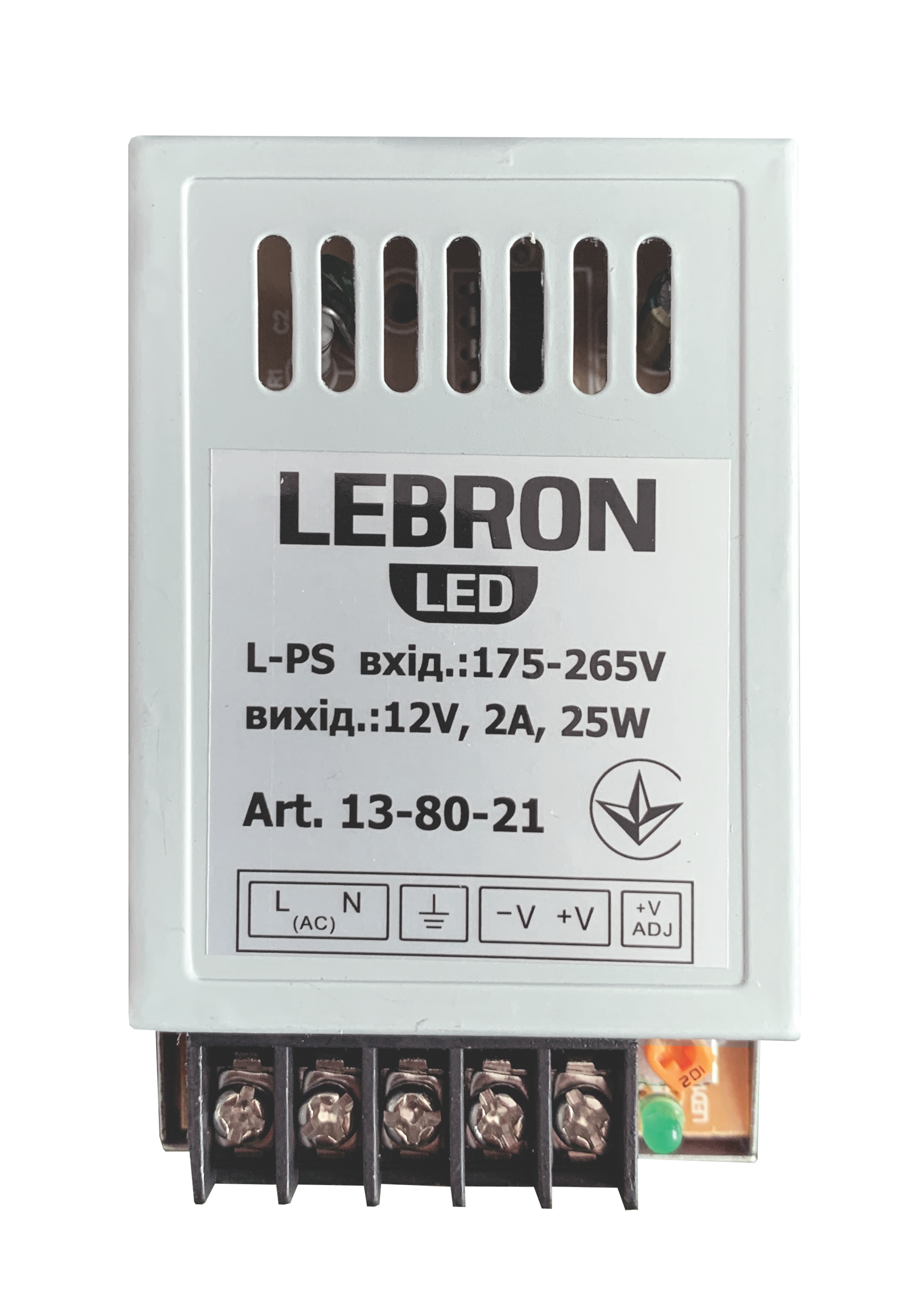 Блок живлення LEBRON L-PS, 12V, 2A, 25W