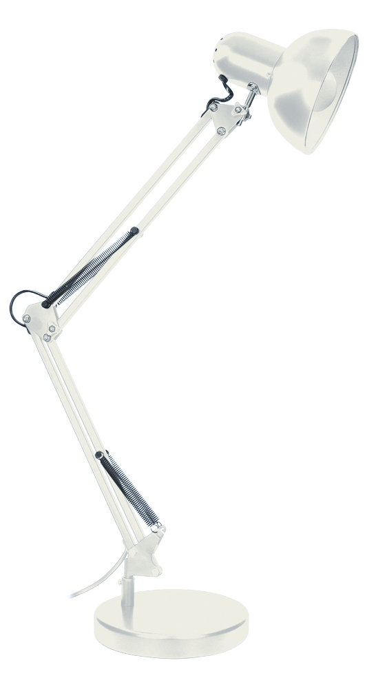 Лампа настільна телескопічна LEBRON L-TL-Tel-LONG, E27, 40W, біла