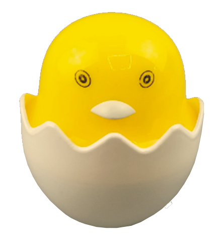 LED Нічник в розетку "Курча" з вимикачем LEBRON L-W032, 1W,  жовтий