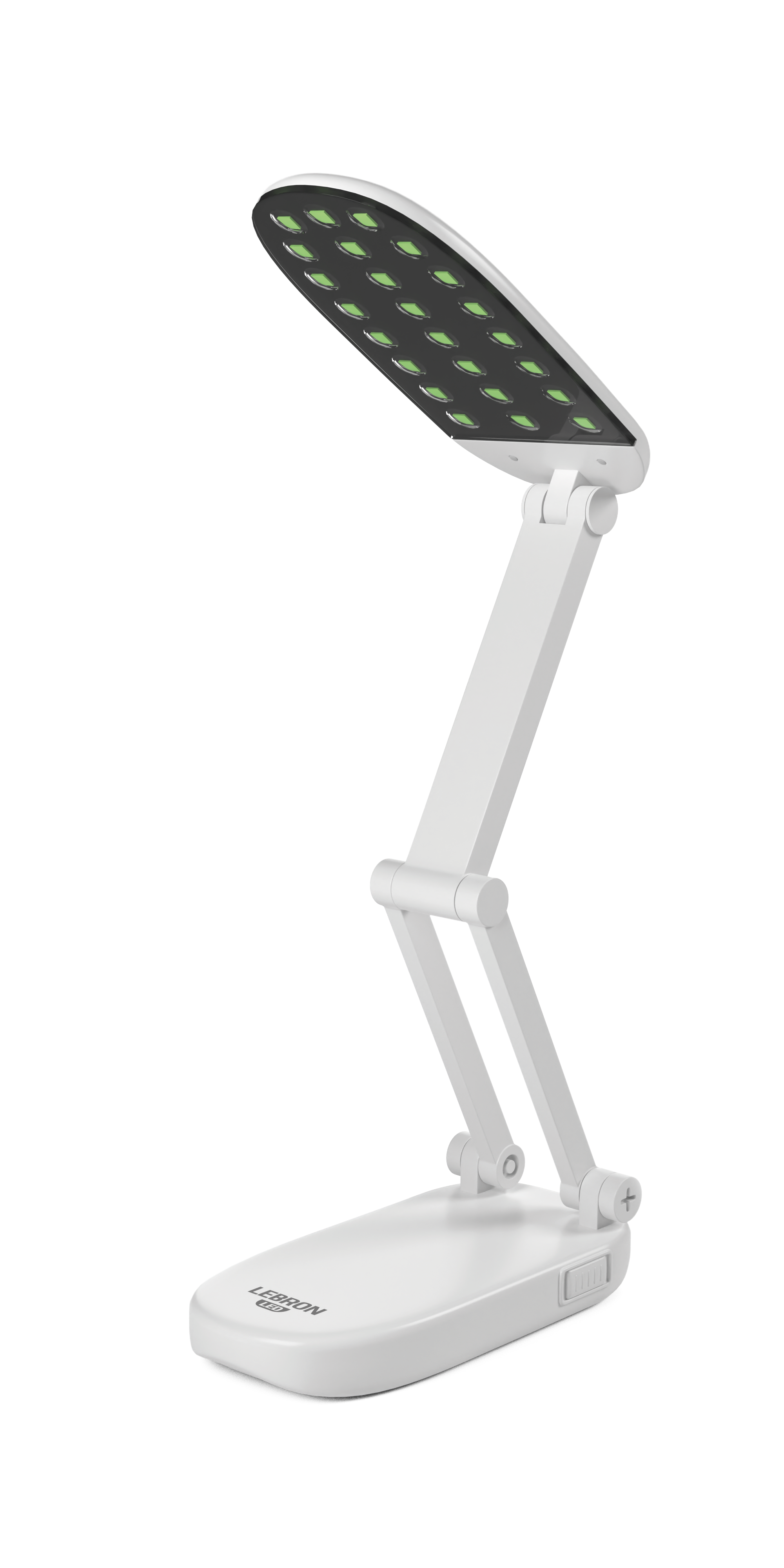 LED лампа настільна LEBRON L-TL-L, 6W, 4100K, Lead-acid, біла, з блоком живлення