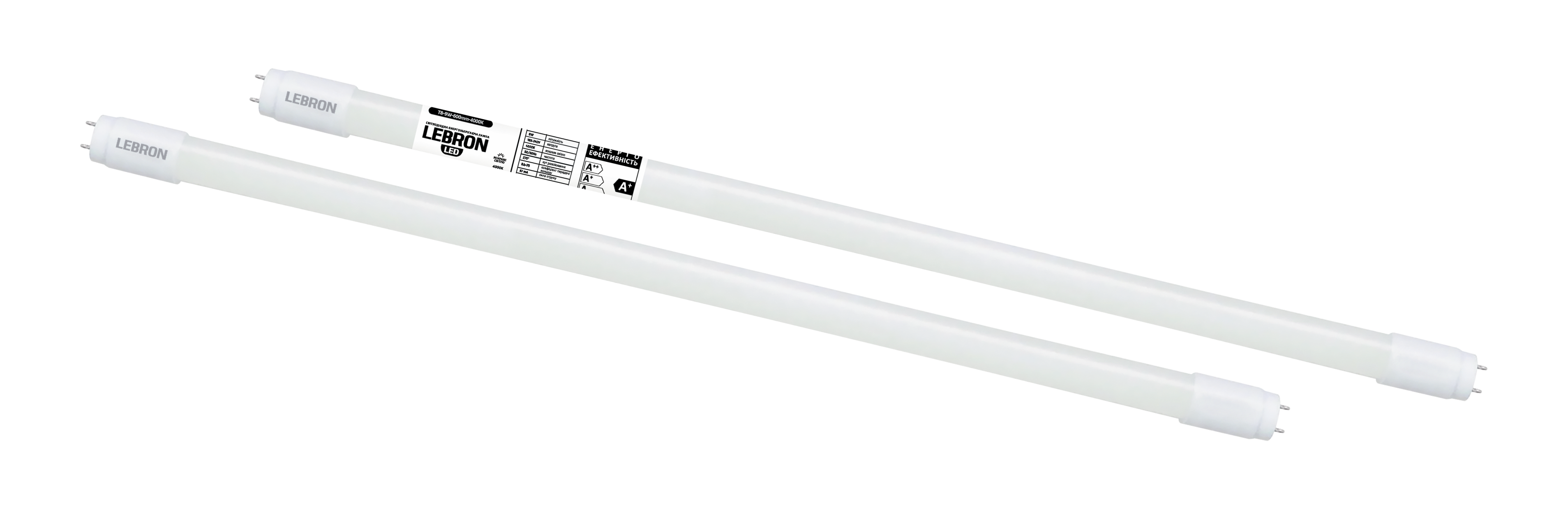 LED лампа LEBRON L-Т8, 9W, 600мм, G13, 4000K, 900Lm