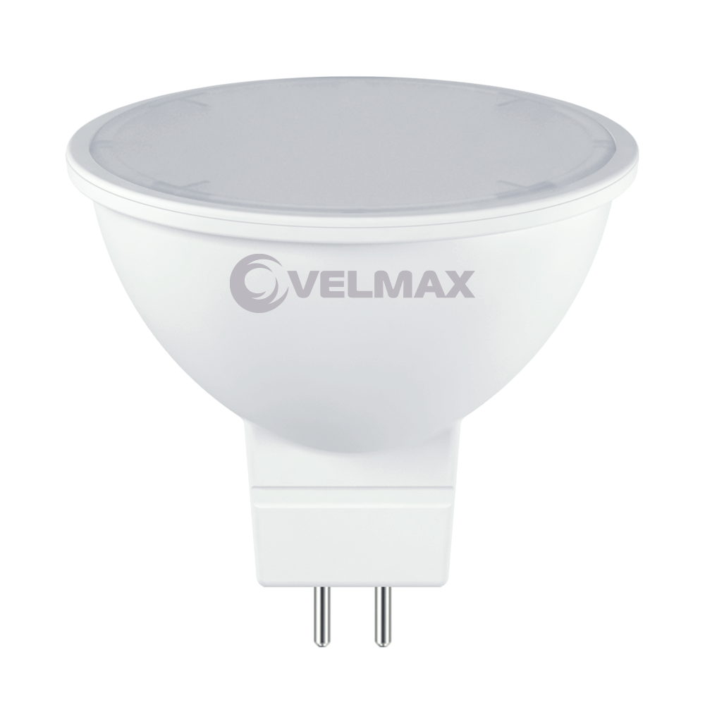 LED лампа VELMAX V-MR16, 4W, 220V, GU5,3, 4100K, 360Lm