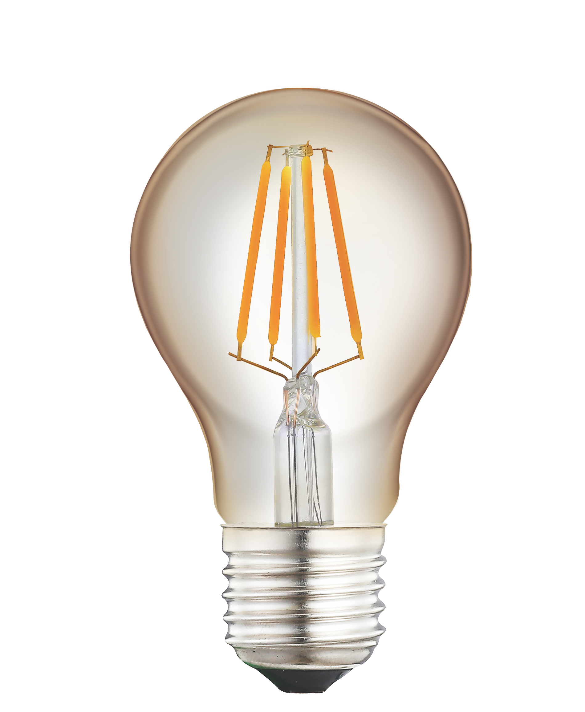 LED лампа VELMAX V-Filament-Amber-A60, 4W, E27, 2200K, 400Lm