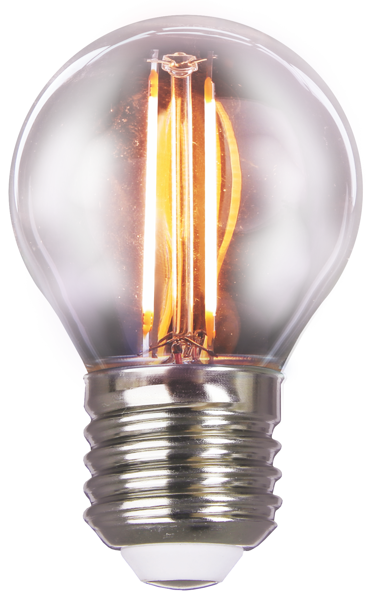 LED лампа VELMAX V-Filament-G45, 2W, E27, помаранчевий, 200Lm