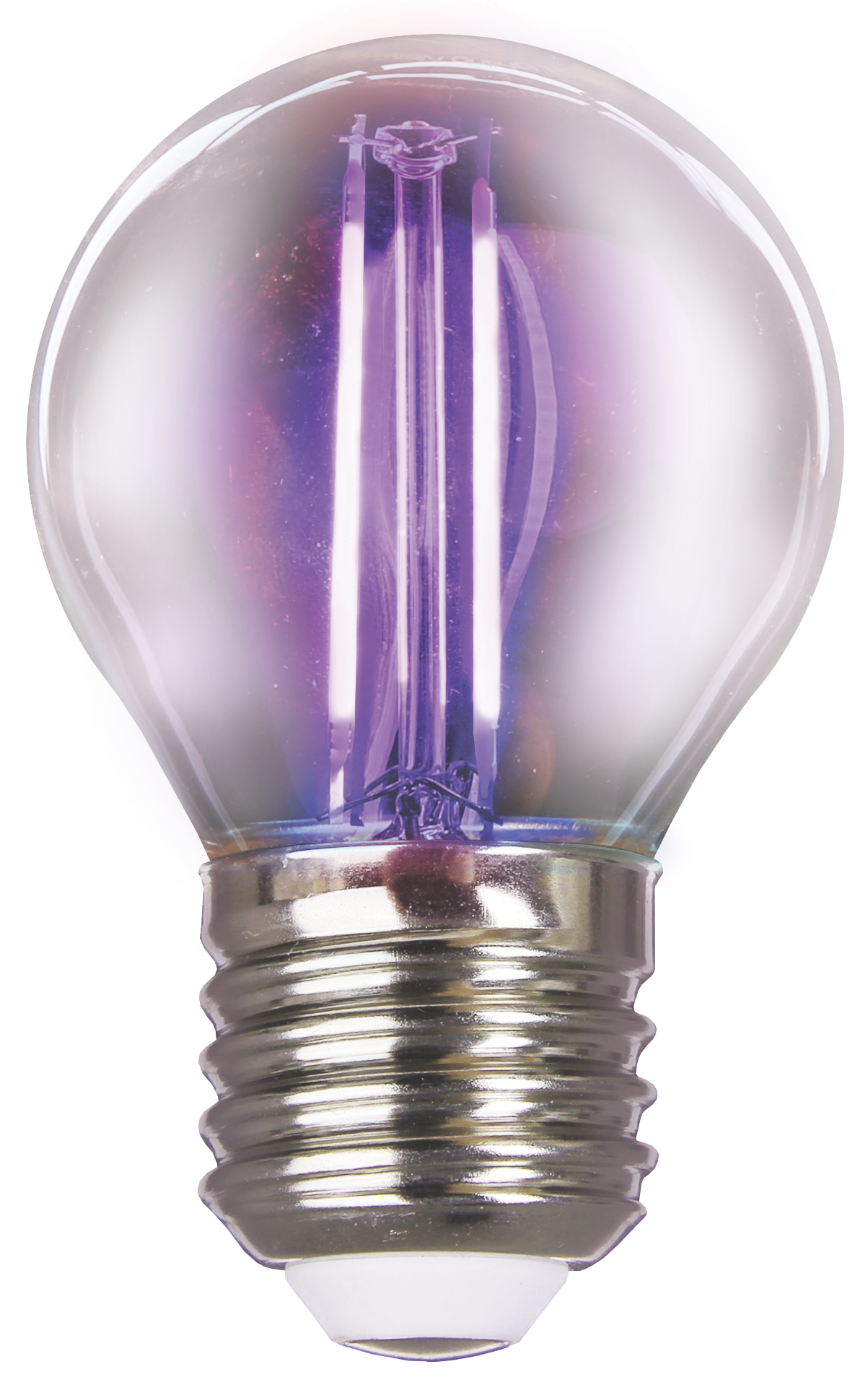 LED лампа VELMAX V-Filament-G45, 2W, E27, фіолетовий, 200Lm