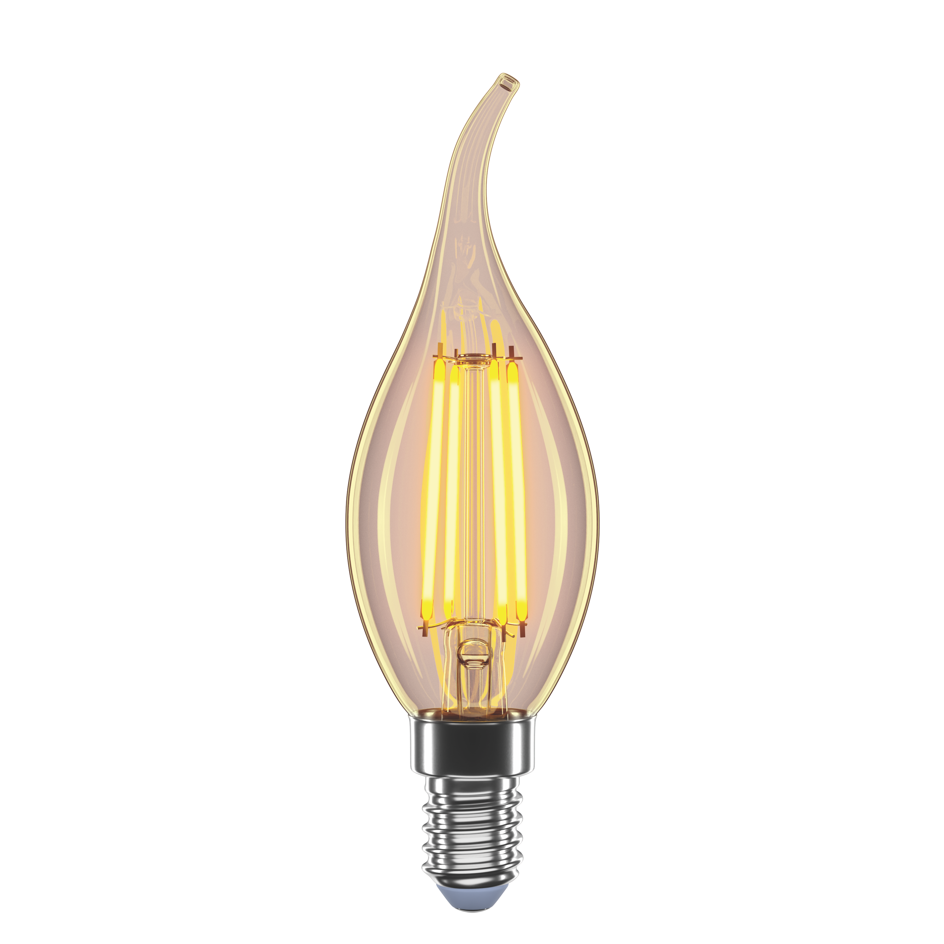 LED лампа VELMAX V-Filament-Amber-C37t, 4W, E14, 2200K, 400Lm