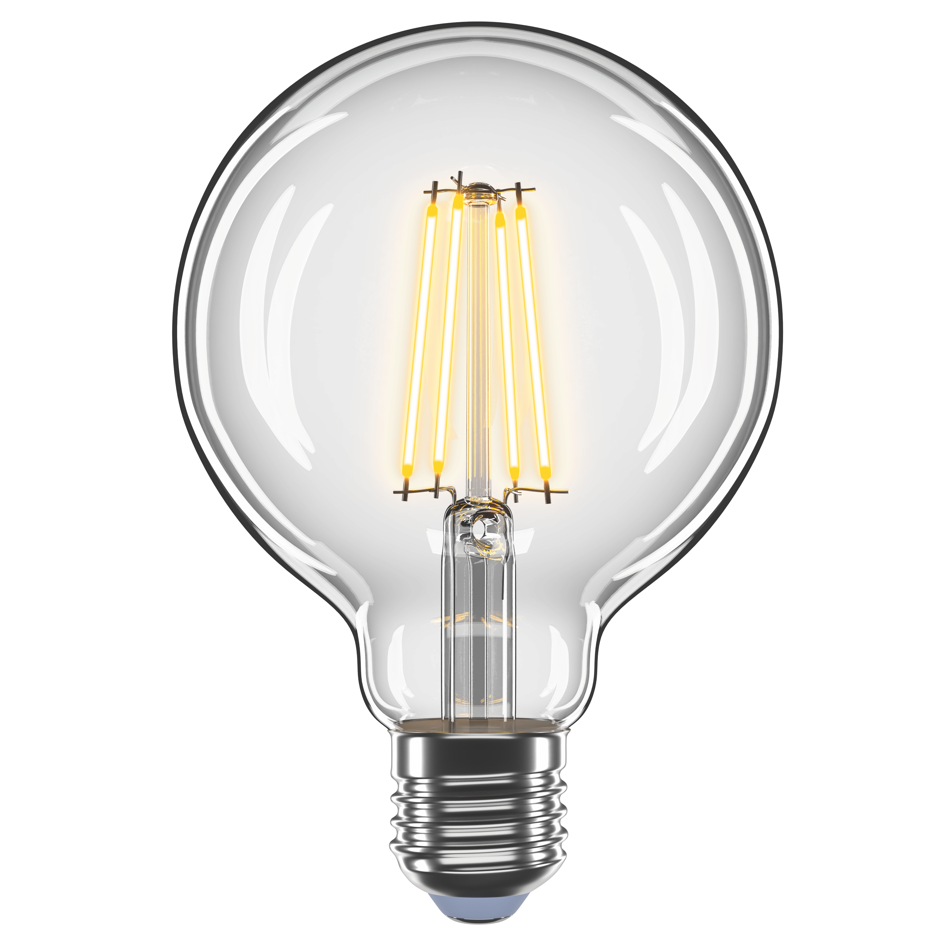 LED лампа VELMAX V-Filament-G95, 8W, E27, 4100K, 800Lm