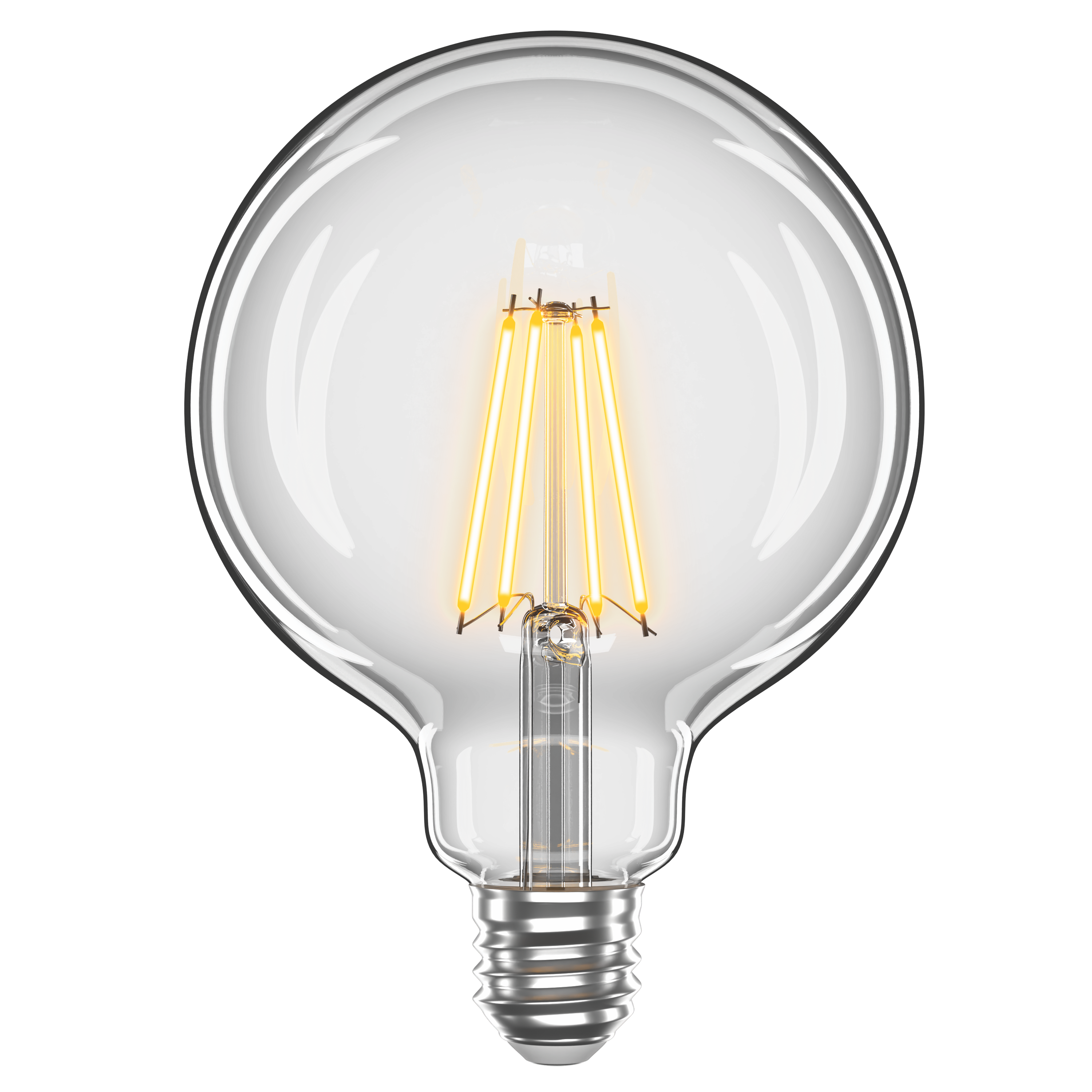 LED лампа VELMAX V-Filament-G125, 8W, E27, 4100K, 800Lm