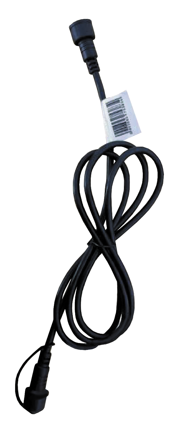 Аксесуар - подовжувач з конектором до освітлювальний приладу з кабелю та цоколів VELMAX, 2м, ІР65