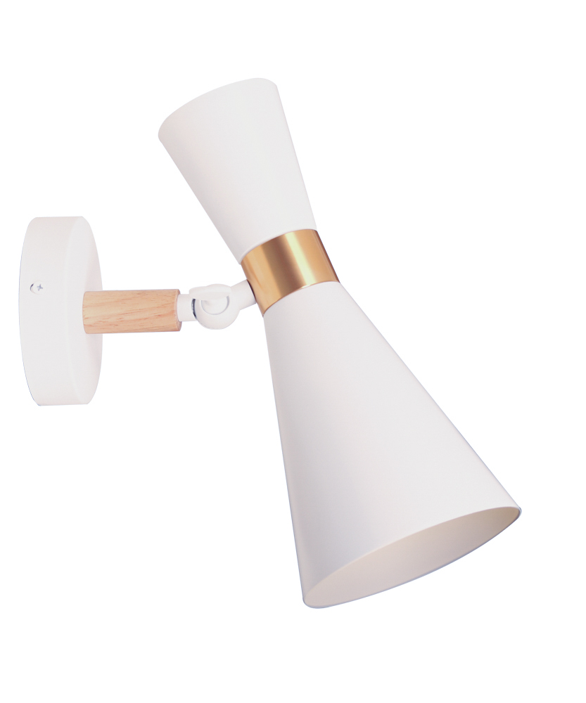 Світильник VELMAX V-WL-TRUMPET-Wh-Gr max 60W, E27, 220V