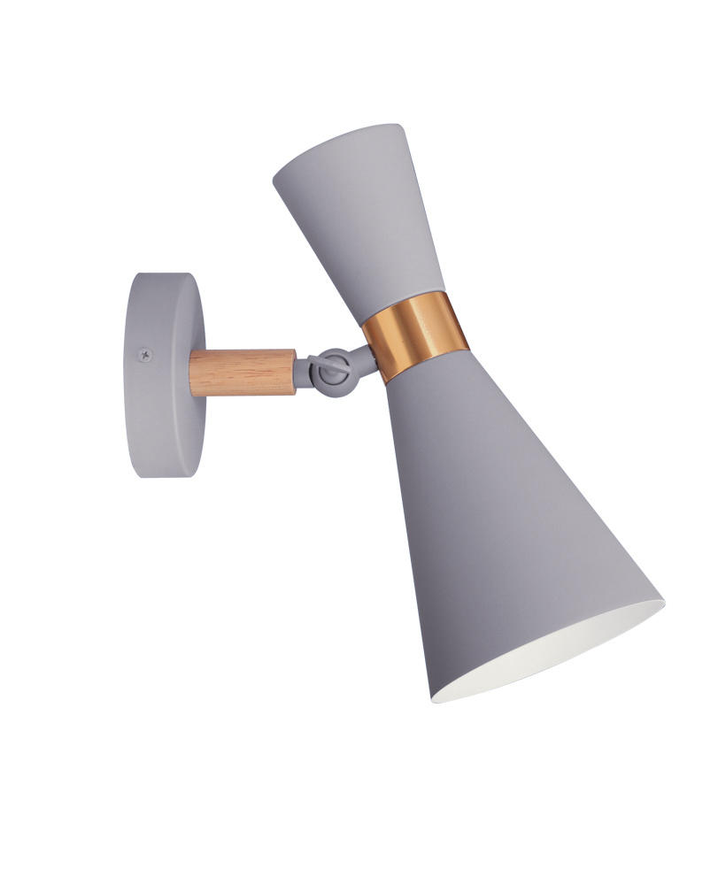 Світильник VELMAX V-WL-TRUMPET-Gr-Wh max 60W, E27, 220V