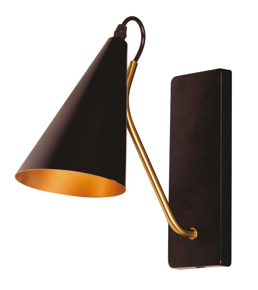 Світильник VELMAX V-WL-DAMSON-Bl-G, max 60W, E27, 230V