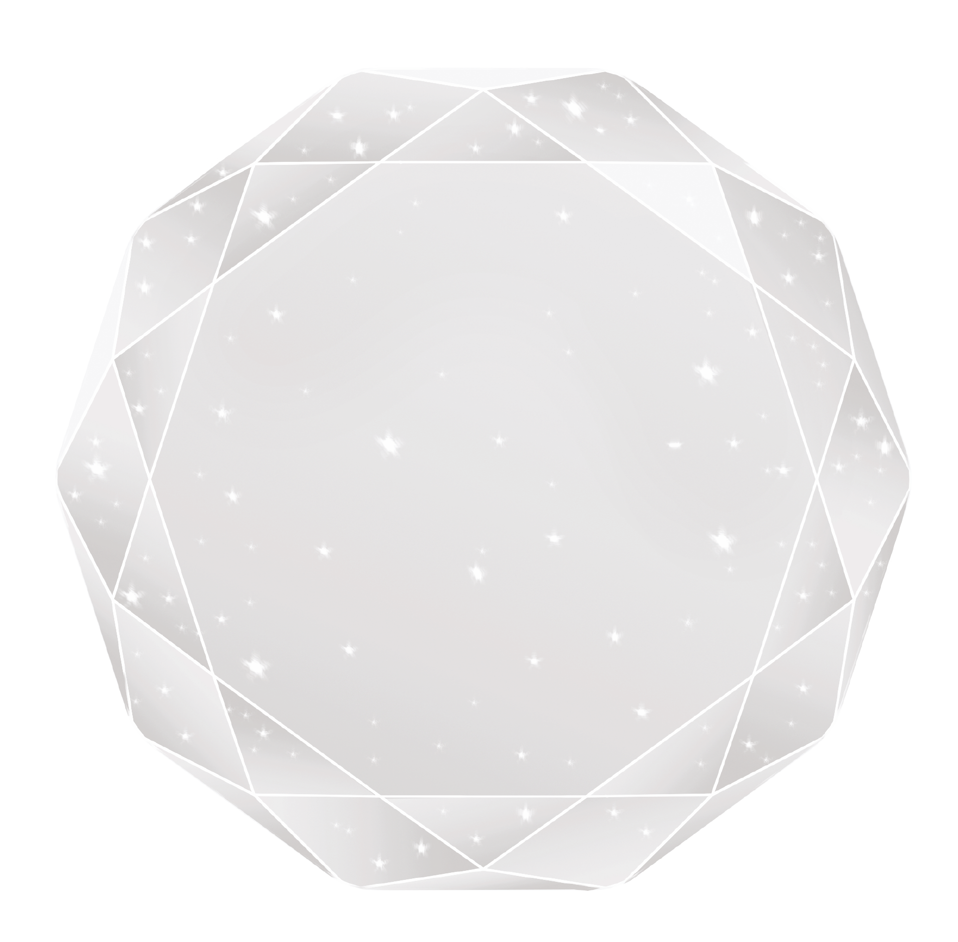 LED світильник VELMAX V-CL-DIAMOND-28W, 2700K-6500K, пульт, батарейки 2шт, кріплення, 230V