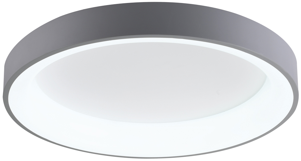 LED світильник VELMAX V-СL-VERONA-R-Gr, max 25W*2, 2700K-6500K, пульт ДК, сірий, 230V