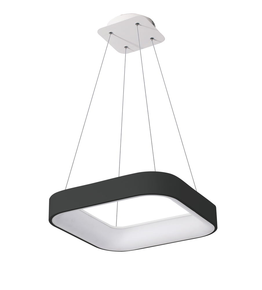 LED світильник VELMAX V-PL-VERONA-S-Bl, max 40W*2, 2700K-6500K, пульт ДК, чорний, 230V