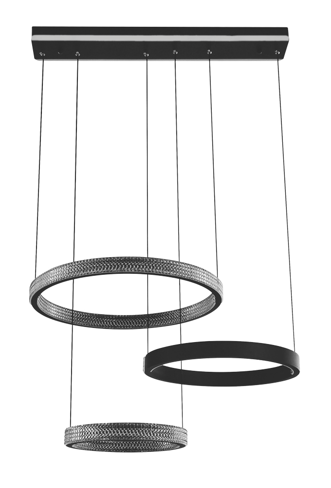 LED світильник VELMAX V-PL-ELEGANCE-R, max 60W*2, 2700K-6500K, пульт, батарейки 2шт, кріплення, 230V