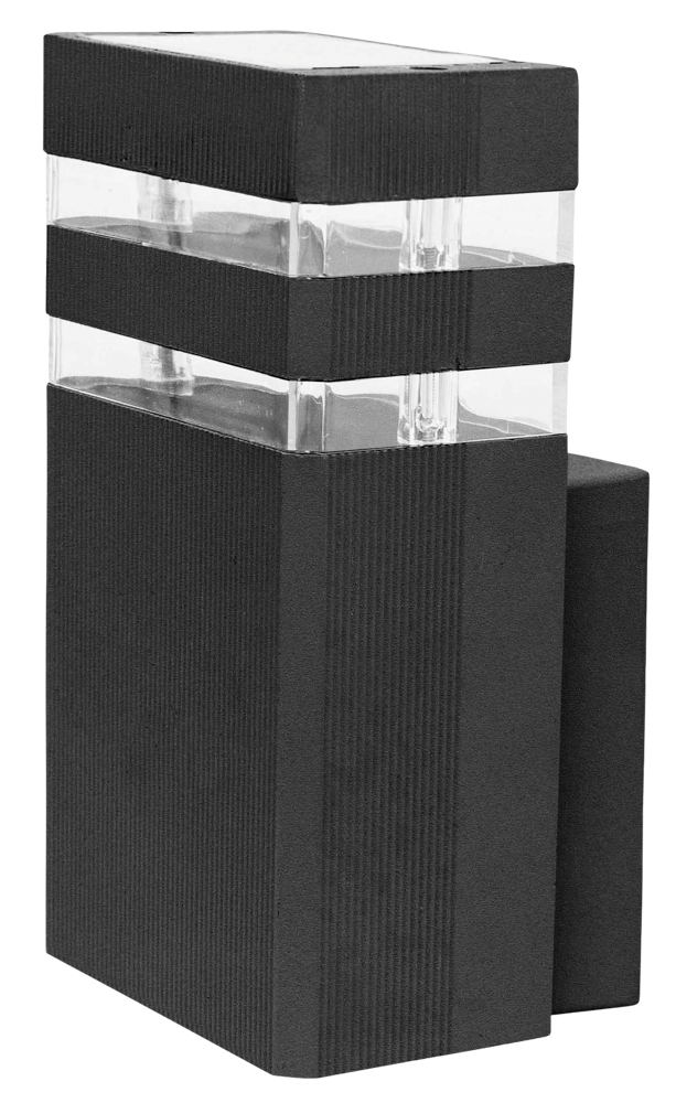 Світильник VELMAX V-WL-40, max 35W, E27, 220V, IP54, чорний