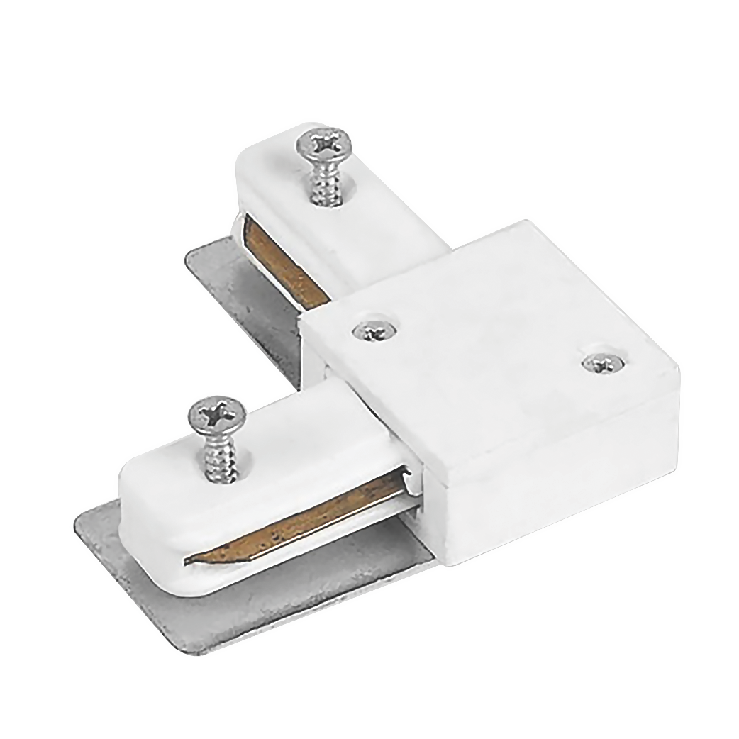 З'єднувач шинопроводу VELMAX V-LC, Г-подібний, білий