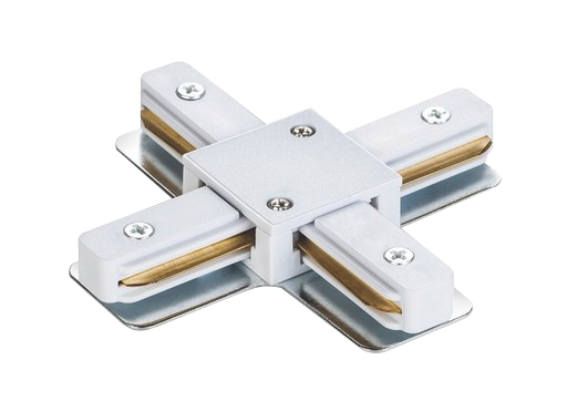 З'єднувач шинопроводу VELMAX V-XC, Х-подібний, білий