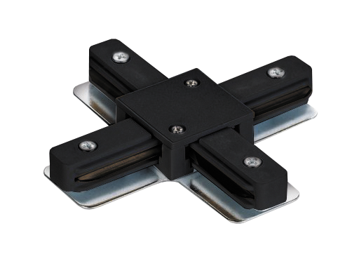 З'єднувач шинопроводу VELMAX V-XC, Х-подібний, чорний