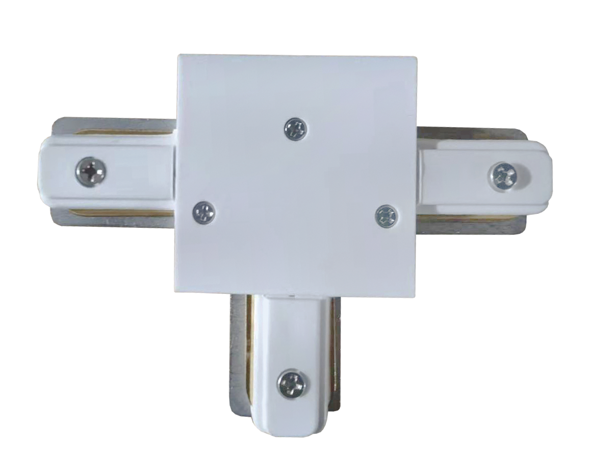 З'єднувач вбудованого шинопроводу VELMAX V-TC-R, Т-подібний, білий