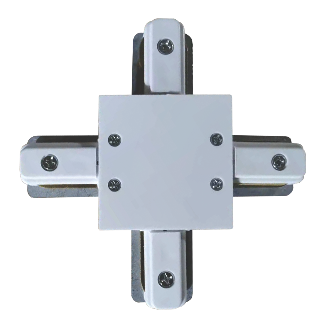 З'єднувач вбудованого шинопроводу VELMAX V-XC-R, Х-подібний, білий