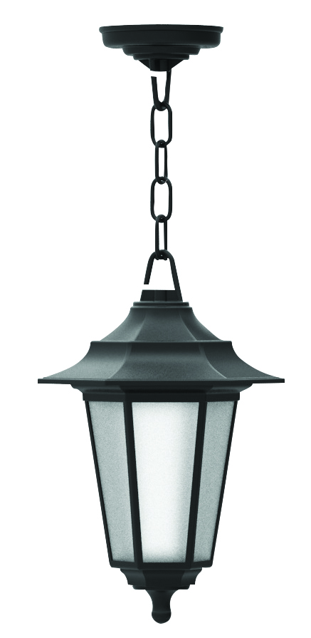 Світильник парковий FLORA, стел., 40W, E27, IP67, ударост. PC/PP, чорний, (016 038 412011)