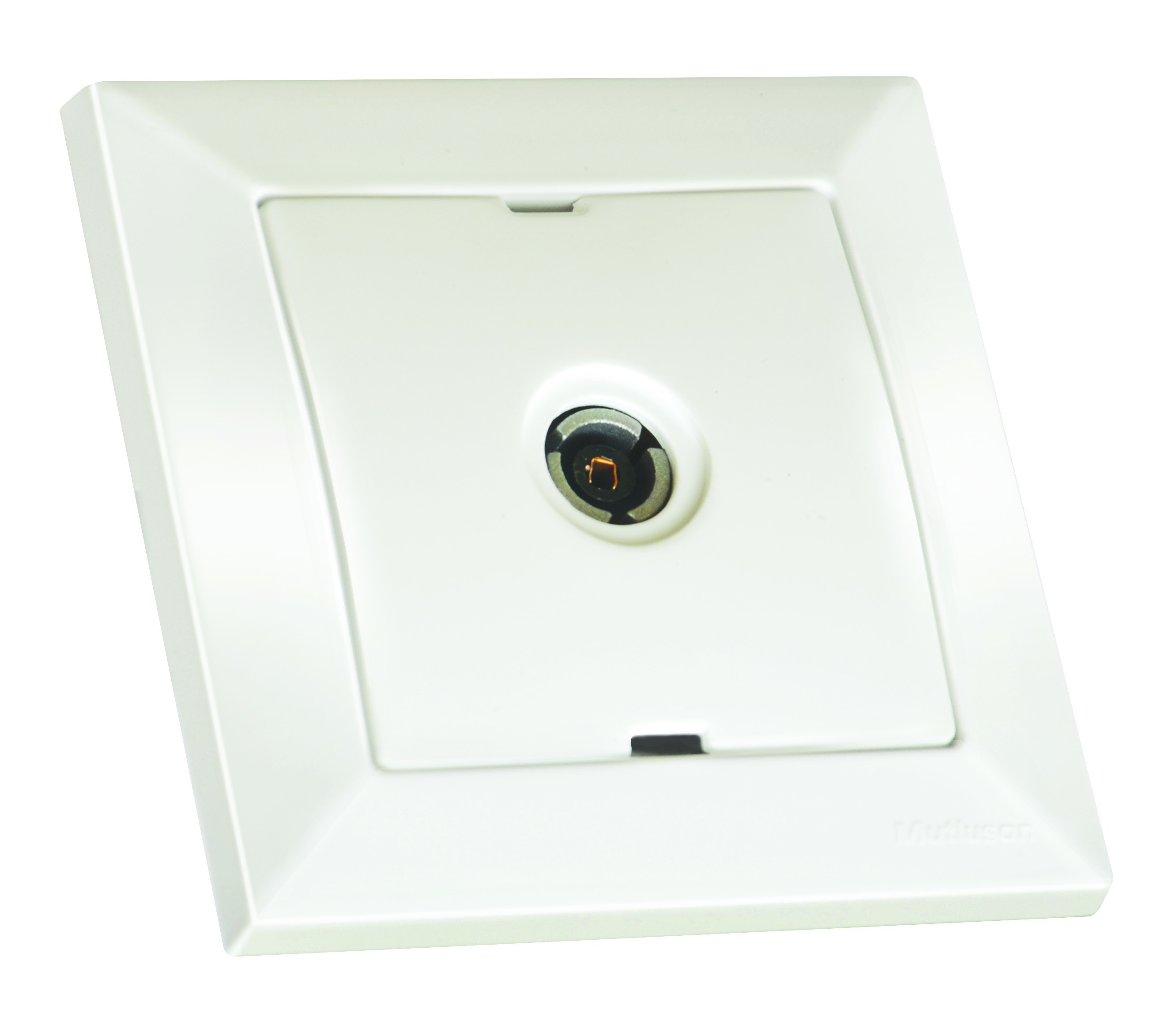 Розетка телевізійна, TV, кінцева CANDELA, Mutlusan, білий, (2125 171 0101)