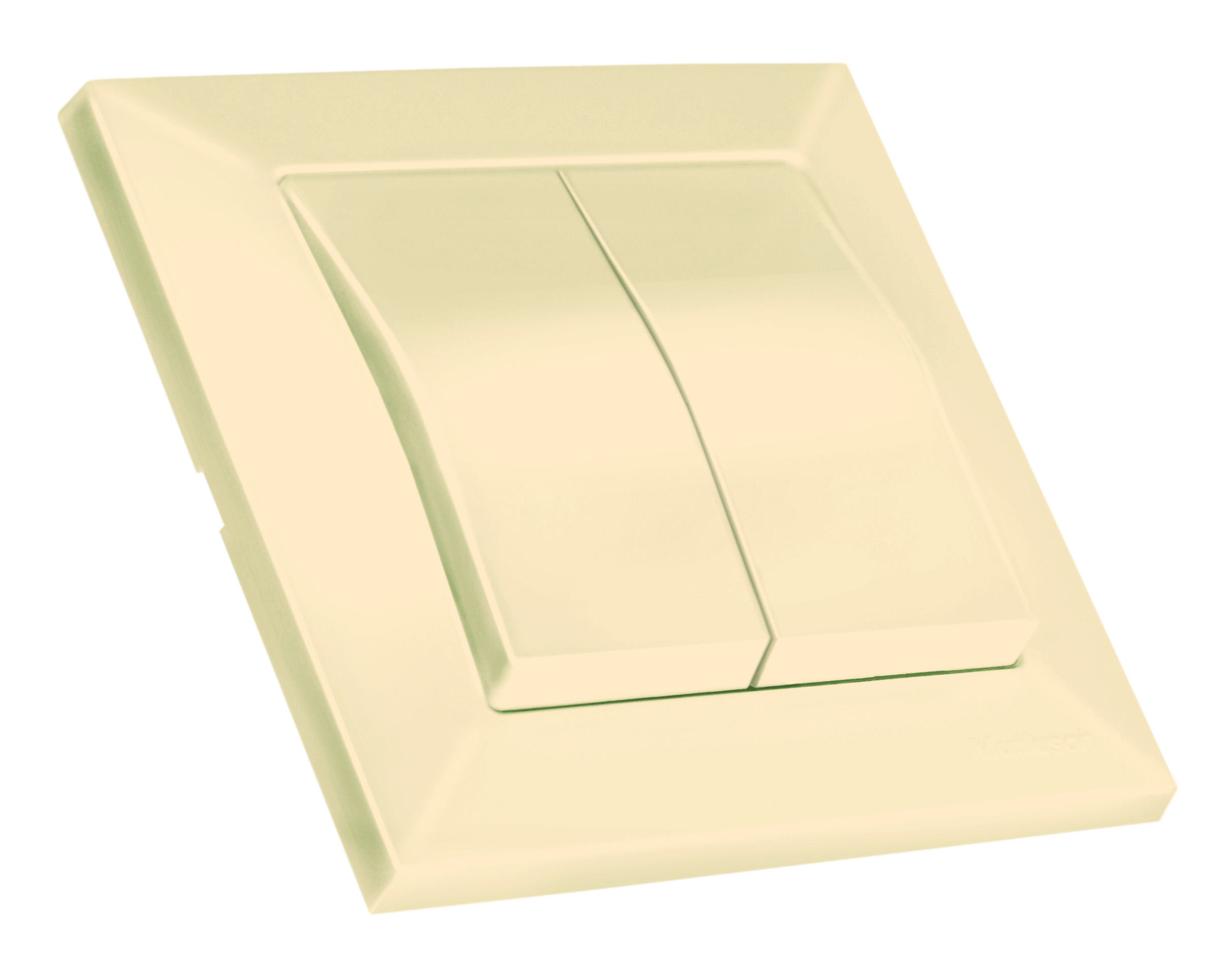 Вимикач 2 кл, 10А, CANDELA, Mutlusan, крем, (2125 002 0102)