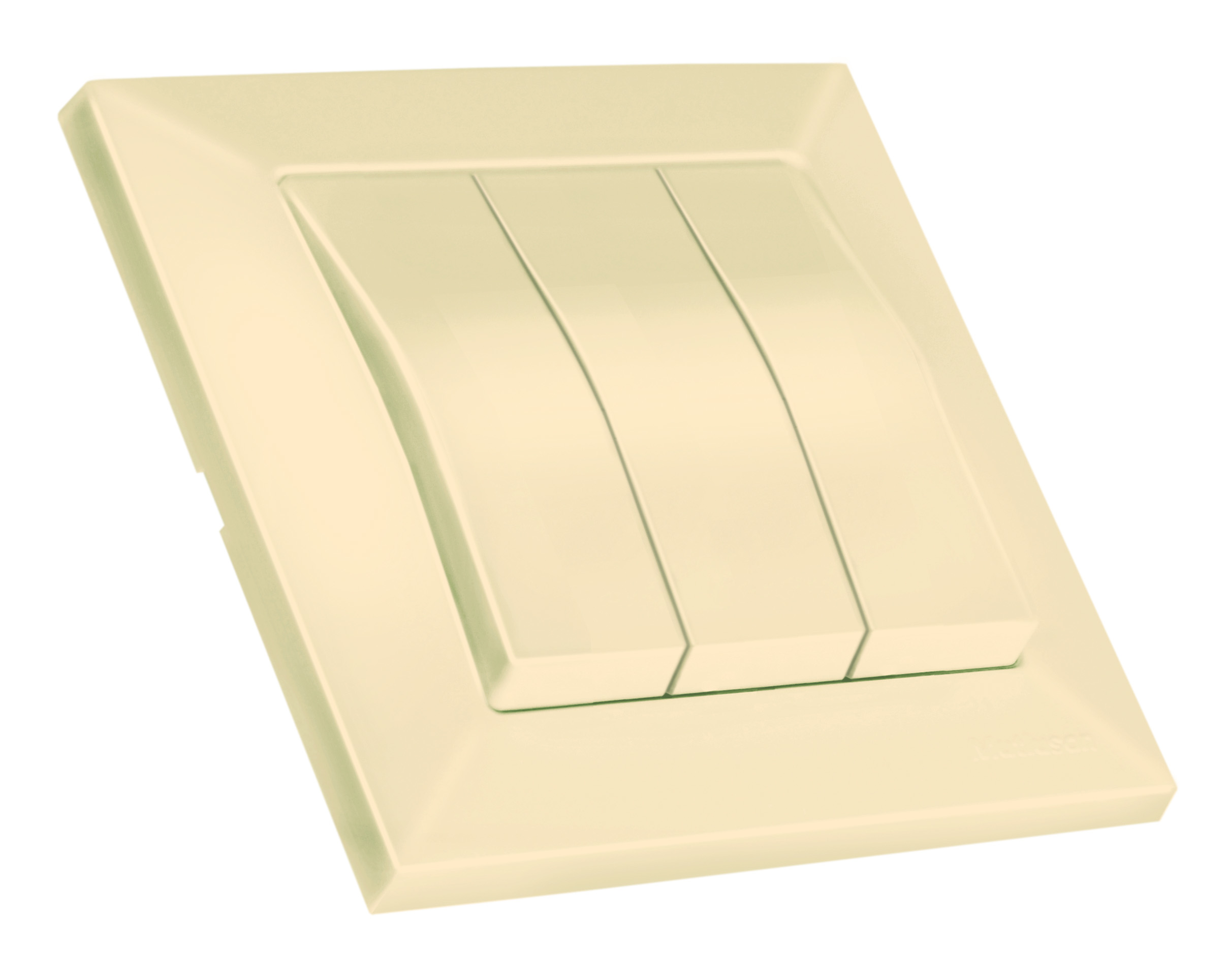 Вимикач 3 кл, 10А, CANDELA, Mutlusan, крем, (2125 009 0202)