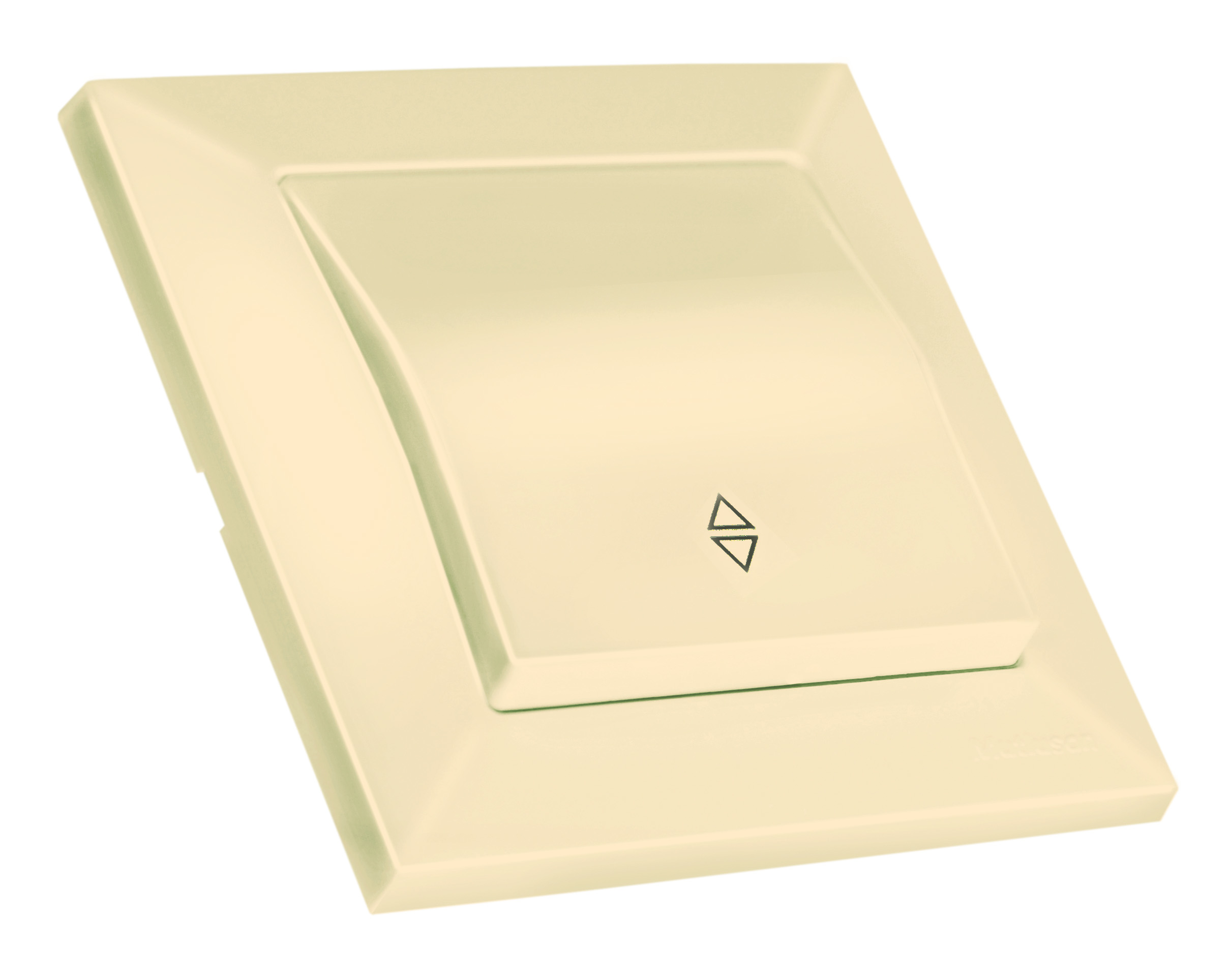 Вимикач 1 кл, прохідний, 10А, CANDELA, Mutlusan, крем, (2125 003 0102)