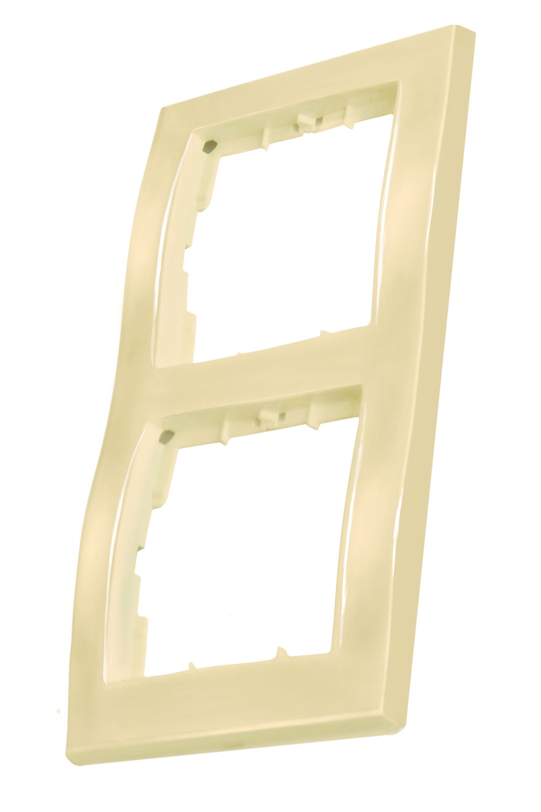 Рамка горизонтальна двомісна CANDELA, Mutlusan, крем, (2125 800 1202)