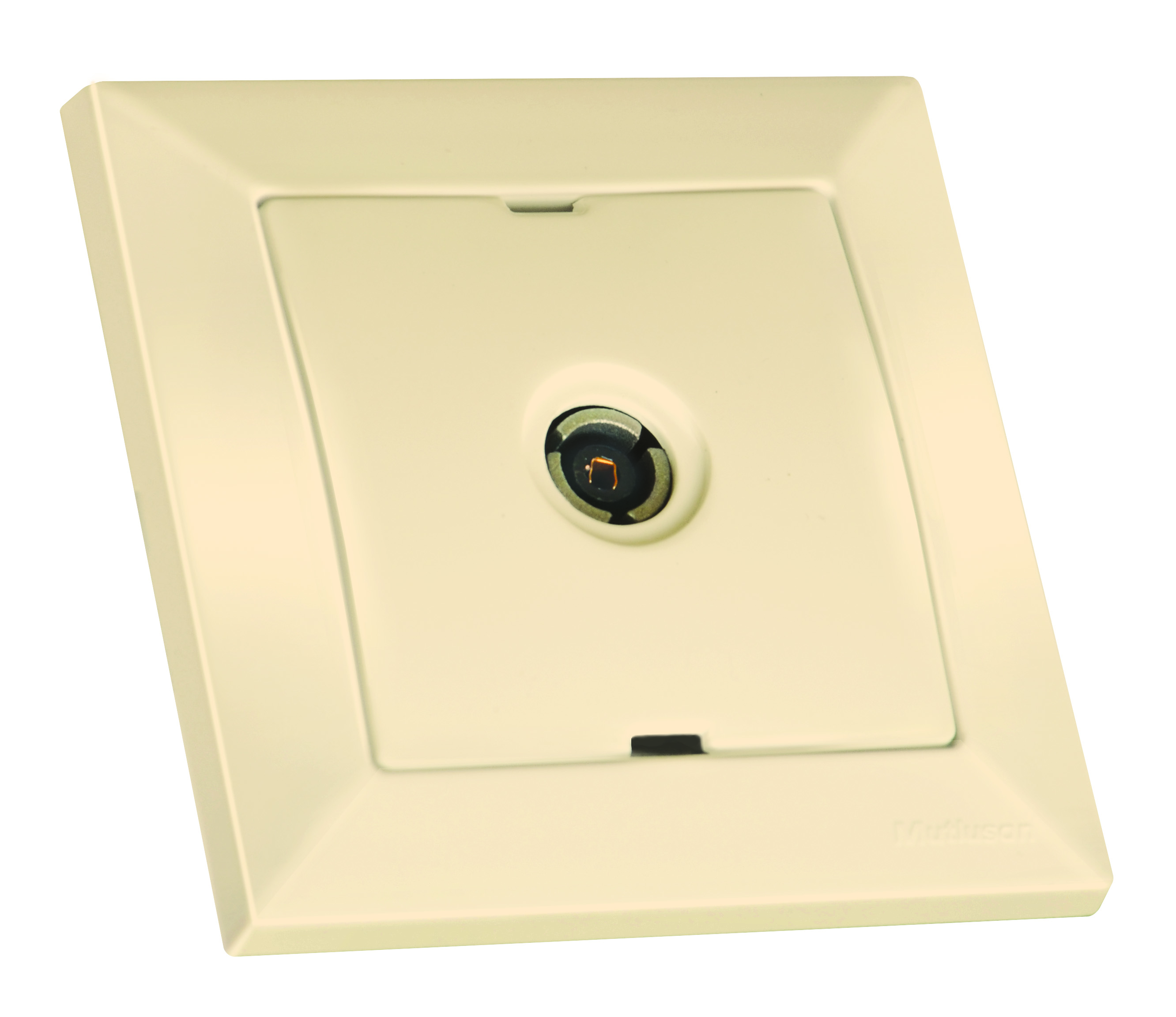 Розетка телевізійна, TV, кінцева CANDELA, Mutlusan, крем, (2125 171 0102).